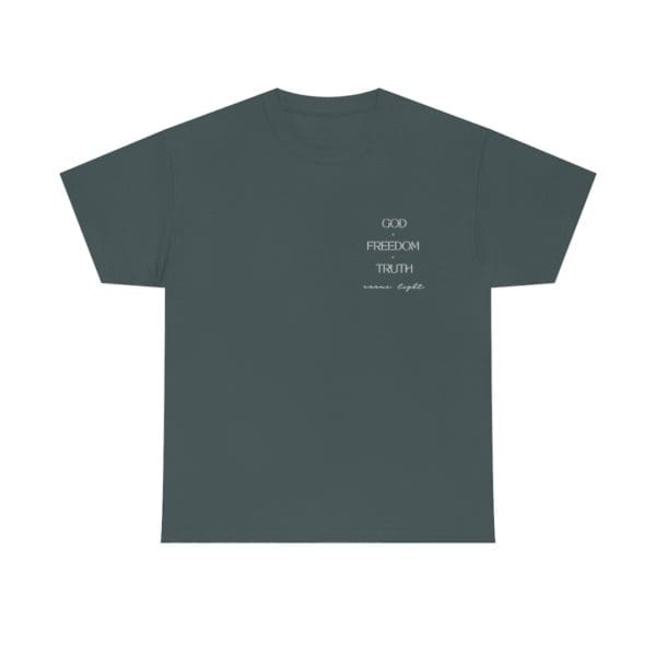 Front, Light Into Darkness, Charcoal T-Shirt
