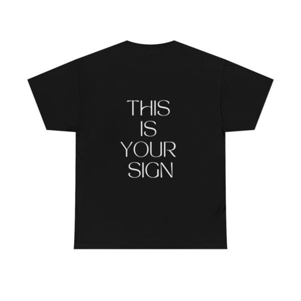 Back, Isaiah 8:18, Black T-Shirt
