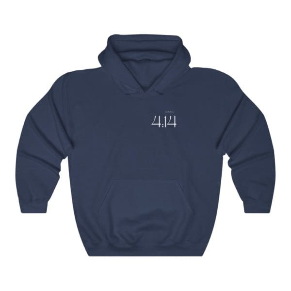 Front, Esther 4:14 Navy Hoodie