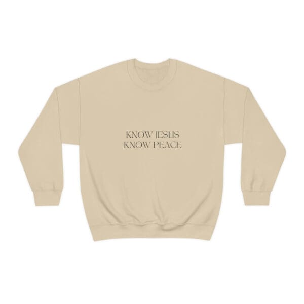 Know Jesus, Know Peace Crewneck - Image 3