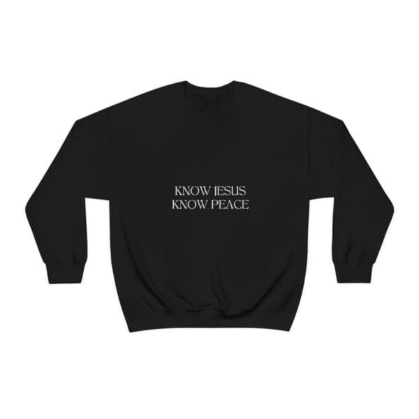 Know Jesus, Know Peace Crewneck - Image 2