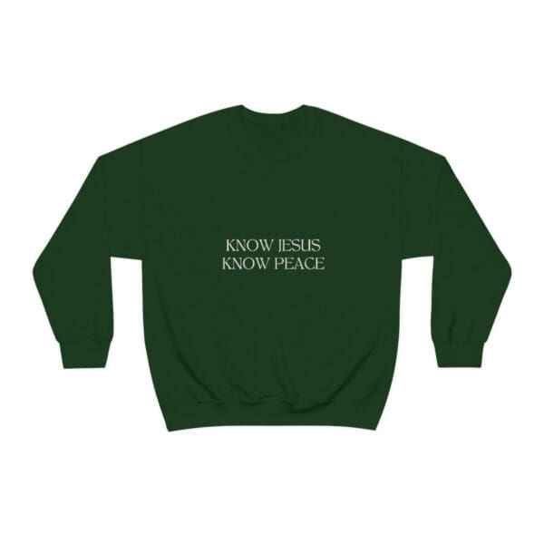 Know Jesus, Know Peace Crewneck - Image 4