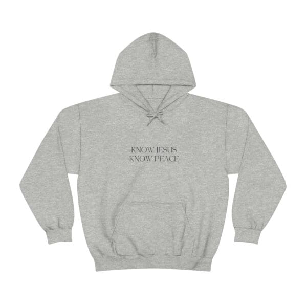 Know Jesus, Know Peace Hoodie - Image 3