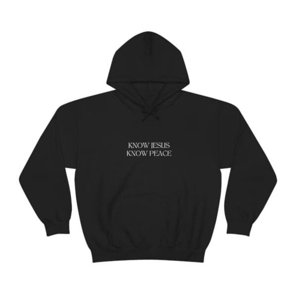 Know Jesus, Know Peace Hoodie - Image 5