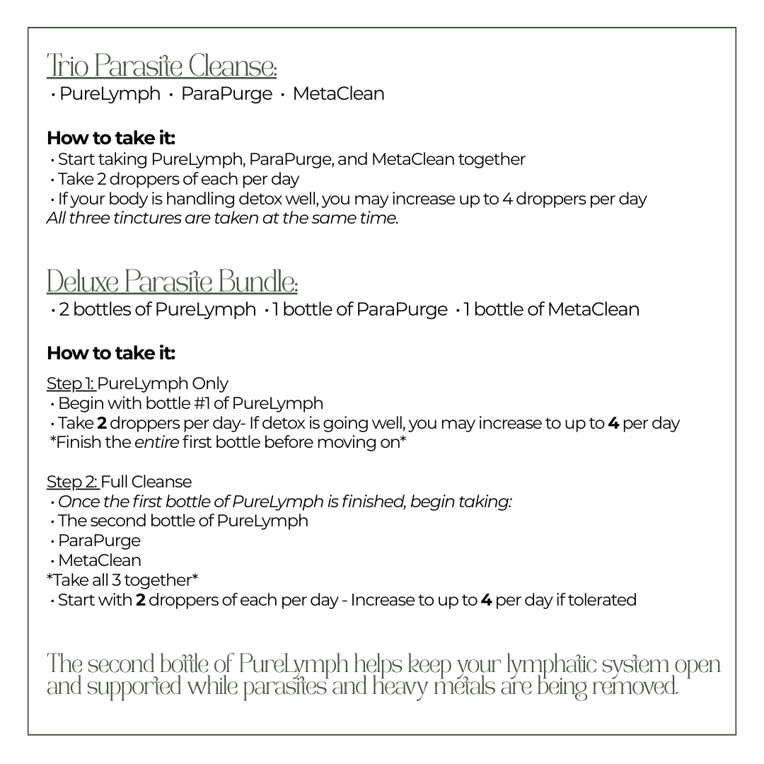Parasite Detox Instructions