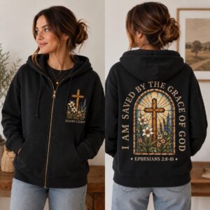 Women's Saved By Grace Zip-Up