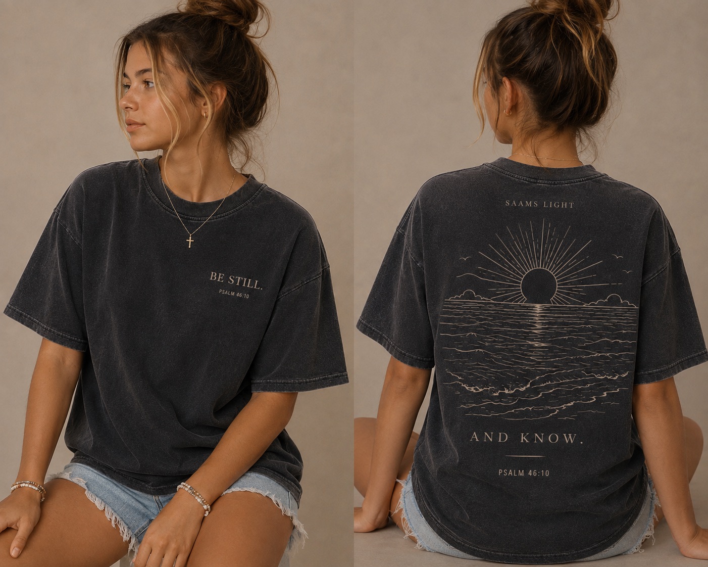 Be Still Psalm 46:10 Christian shirt
