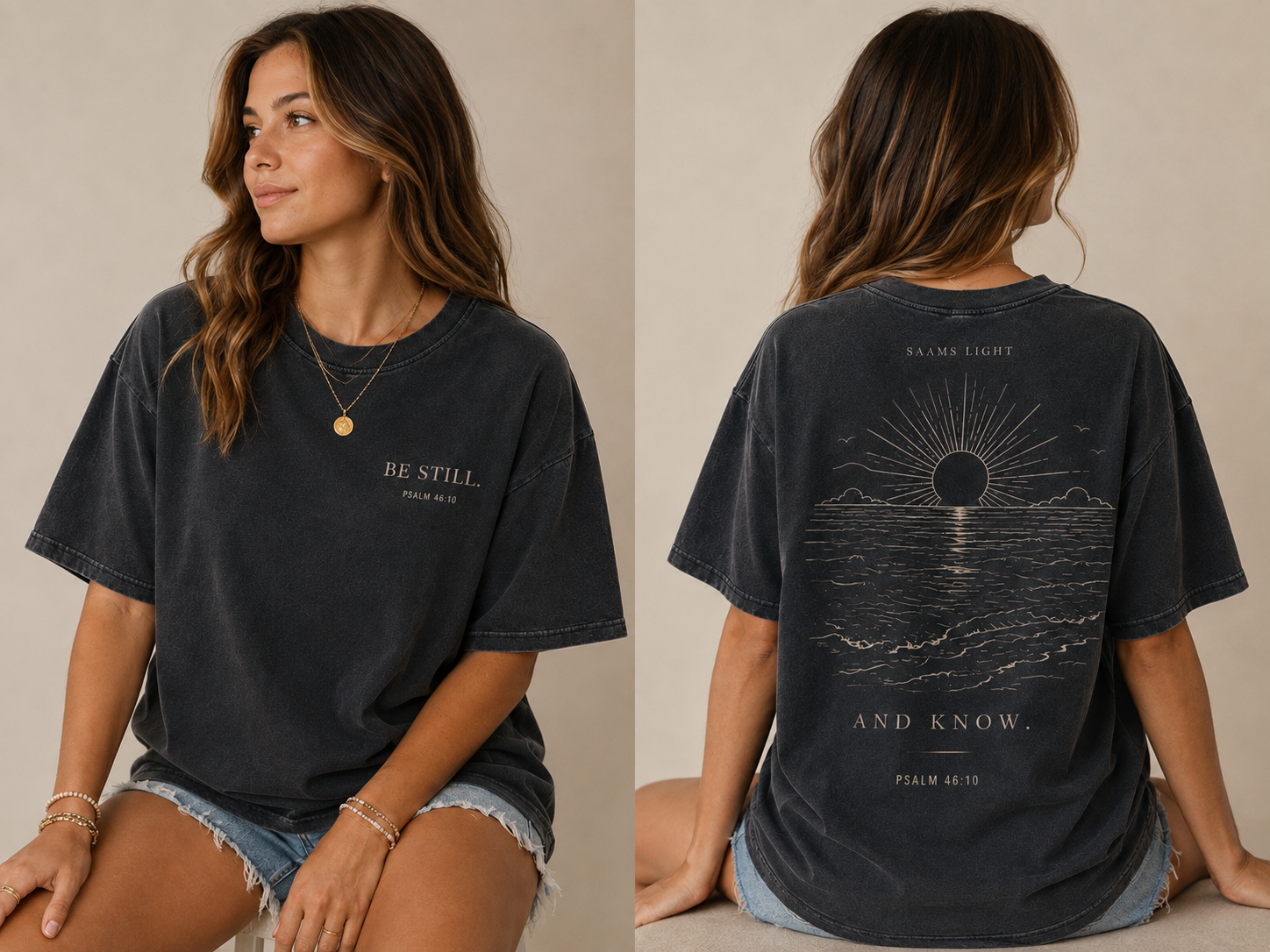 Be Still Psalm 46:10 Christian shirt